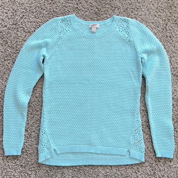 Arizona Jeans Co sz Small S light winters blue/teal sweater - Picture 1 of 4